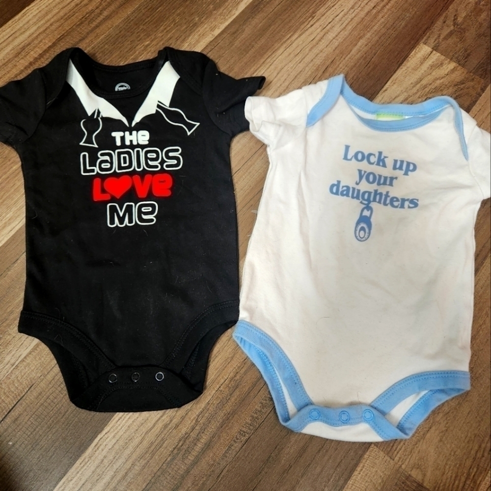 Super Cute Baby Boy Onesies Size 0-6 Month